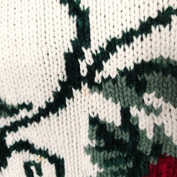 Vintage Nuggets Sweater Womens Size Medium Floral Flowers Shoulder Pads - Picture 3 of 8